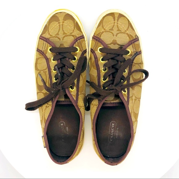 Coach Kalyn Logo Sneakers 8B EUC - Picture 3 of 10